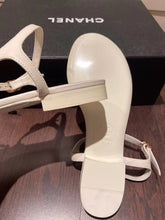 Load image into Gallery viewer, Chanel Pearl CC Logo Thong Sandals Calfskin Leather Spring/Summer Act 2 Collection White