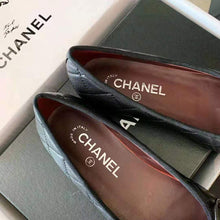 Load image into Gallery viewer, Chanel Women Ballerinas Aged Calfskin Black 1 cm Heel