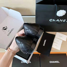 Load image into Gallery viewer, Chanel Women Ballerinas Aged Calfskin Black 1 cm Heel