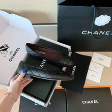 Load image into Gallery viewer, Chanel Women Ballerinas Aged Calfskin Black 1 cm Heel