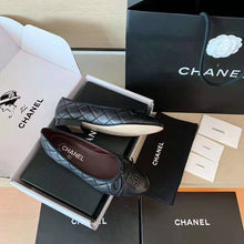Load image into Gallery viewer, Chanel Women Ballerinas Aged Calfskin Black 1 cm Heel