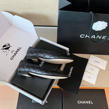 Load image into Gallery viewer, Chanel Women Ballerinas Aged Calfskin Black 1 cm Heel
