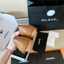 Load image into Gallery viewer, Chanel Women Ballerinas Calfskin Brown 1 cm Heel
