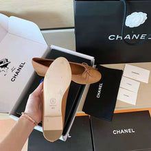 Load image into Gallery viewer, Chanel Women Ballerinas Calfskin Brown 1 cm Heel