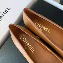 Load image into Gallery viewer, Chanel Women Ballerinas Calfskin Brown 1 cm Heel