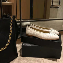 Load image into Gallery viewer, Chanel Women Ballerinas in Aged Calfskin Leather-Beige