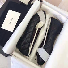 Load image into Gallery viewer, Chanel Women Ballerinas in Aged Calfskin Leather-Black