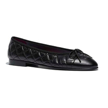 Load image into Gallery viewer, Chanel Women Ballerinas in Aged Calfskin Leather-Black