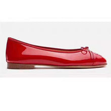 Load image into Gallery viewer, Chanel Women Ballerinas in Patent Calfskin Leather-Red