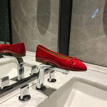Load image into Gallery viewer, Chanel Women Ballerinas in Patent Calfskin Leather-Red