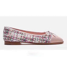 Load image into Gallery viewer, Chanel Women Ballerinas in Tweed Fabrics-Pink