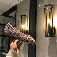 Load image into Gallery viewer, Chanel Women Ballerinas in Tweed Fabrics-Pink