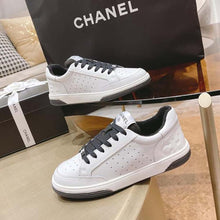 Load image into Gallery viewer, Chanel Women Calfskin Letter Flat Lace Up Runner Trainer Sneakers
