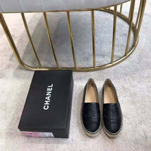 Load image into Gallery viewer, Chanel Women Espadrilles in Lambskin Leather-Black
