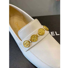 Load image into Gallery viewer, Chanel Women Loafers Lambskin Ivory 1.5 cm Heel