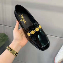 Load image into Gallery viewer, Chanel Women Loafers Patent Calfskin 1.5 cm Heel-Black