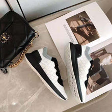 Load image into Gallery viewer, Chanel Women Mixed Fibers Sneakers 1cm Heel-Black