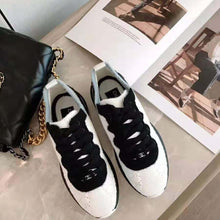 Load image into Gallery viewer, Chanel Women Mixed Fibers Sneakers 1cm Heel-Black