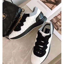 Load image into Gallery viewer, Chanel Women Mixed Fibers Sneakers 1cm Heel-Black