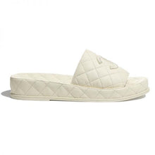Load image into Gallery viewer, Chanel Women Mules Mules Lambskin Ecru 0.5 cm Heel