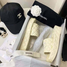 Load image into Gallery viewer, Chanel Women Mules Mules Lambskin Ecru 0.5 cm Heel