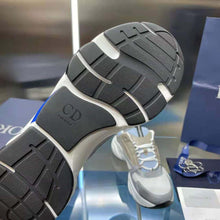 Load image into Gallery viewer, Dior Men B22 Sneaker White and Blue Technical Mesh and Gray Calfskin