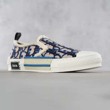 Load image into Gallery viewer, Dior Men B23 Slip-on Sneaker Beige Black and Navy Blue Dior Oblique Tapestry