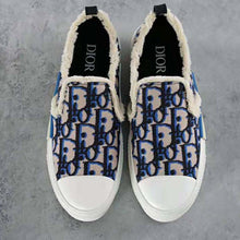 Load image into Gallery viewer, Dior Men B23 Slip-on Sneaker Beige Black and Navy Blue Dior Oblique Tapestry
