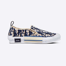 Load image into Gallery viewer, Dior Men B23 Slip-on Sneaker Beige Black and Navy Blue Dior Oblique Tapestry