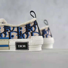 Load image into Gallery viewer, Dior Men B23 Slip-on Sneaker Beige Black and Navy Blue Dior Oblique Tapestry
