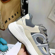 Load image into Gallery viewer, Dior Men B30 Sneaker Gray Mesh and White Technical Fabric