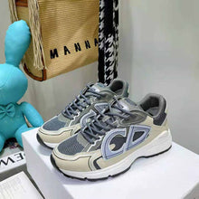Load image into Gallery viewer, Dior Men B30 Sneaker Gray Mesh and White Technical Fabric