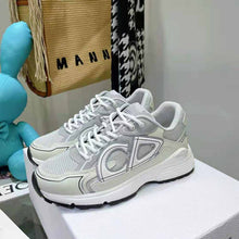 Load image into Gallery viewer, Dior Men B30 Sneaker Olive Mesh and Cream Technical Fabric
