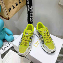 Load image into Gallery viewer, Dior Men B30 Sneaker Yellow Mesh and White Technical Fabric