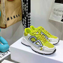 Load image into Gallery viewer, Dior Men B30 Sneaker Yellow Mesh and White Technical Fabric