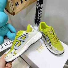 Load image into Gallery viewer, Dior Men B30 Sneaker Yellow Mesh and White Technical Fabric