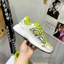 Load image into Gallery viewer, Dior Men B30 Sneaker Yellow Mesh and White Technical Fabric