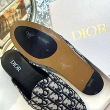 Load image into Gallery viewer, Dior Men Indior Mule Beige and Black Dior Oblique Jacquard