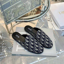 Load image into Gallery viewer, Dior Men Indior Mule Beige and Black Dior Oblique Jacquard
