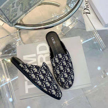 Load image into Gallery viewer, Dior Men Indior Mule Beige and Black Dior Oblique Jacquard