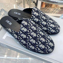 Load image into Gallery viewer, Dior Men Indior Mule Beige and Black Dior Oblique Jacquard