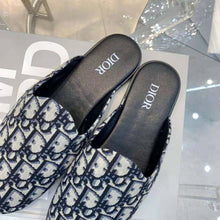 Load image into Gallery viewer, Dior Men Indior Mule Beige and Black Dior Oblique Jacquard
