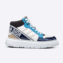 Load image into Gallery viewer, Dior Unisex D-Player Sneaker Blue Multicolor Technical Fabric Suede and Calfskin