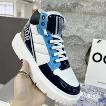 Load image into Gallery viewer, Dior Unisex D-Player Sneaker Blue Multicolor Technical Fabric Suede and Calfskin