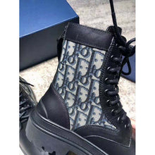 Load image into Gallery viewer, Dior Unisex Dior Explorer Ankle Boot Dior Oblique Jacquard Black Smooth Calfskin
