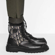Load image into Gallery viewer, Dior Unisex Dior Explorer Ankle Boot Dior Oblique Jacquard Black Smooth Calfskin