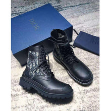 Load image into Gallery viewer, Dior Unisex Dior Explorer Ankle Boot Dior Oblique Jacquard Black Smooth Calfskin