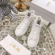 Load image into Gallery viewer, Dior Unisex Walk N Dior Star Sneaker White Dior Etoile Embossed Lambskin and Calfskin
