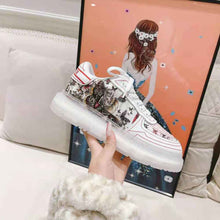 Load image into Gallery viewer, Dior Women Addict Sneaker White Calfskin and Technical Fabric