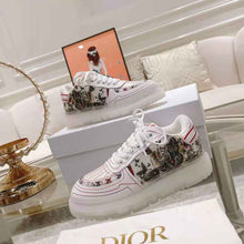 Load image into Gallery viewer, Dior Women Addict Sneaker White Calfskin and Technical Fabric